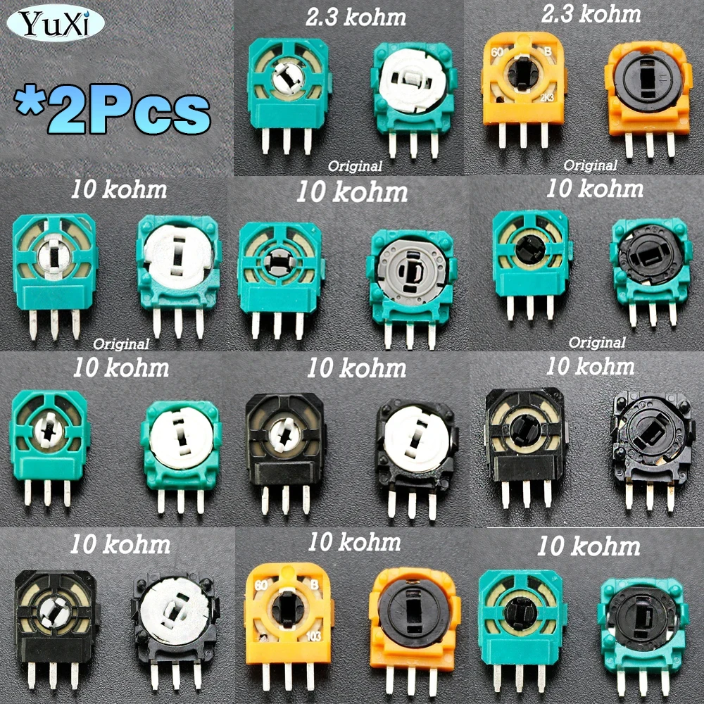 

2Pcs 3D Analog Micro Switch Sensor For PS5 PS4 Mini Thumbstick Controller Switch Axis Resistors Potentiometer Original OEM Part