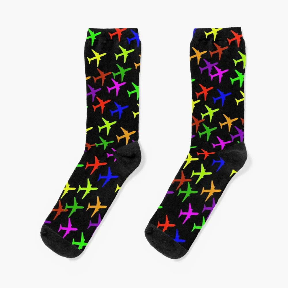 

Planes planes and even more planes Socks Crossfit cotton Toe sports Boy Socks Women's