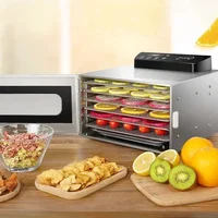 6 Tier Food Dryer Fruit Air Dryer Small Household Dehydrator Wing Bean Pet Snacks Dryer Voltage 110V-220V 1