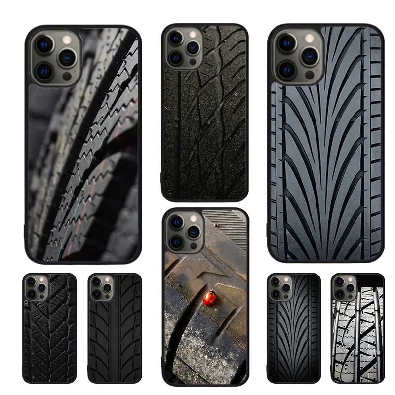 Tire Tread Tyre Track Mobile Phone Cases Cover For iPhone 14 12 13 mini