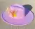 Fedora 9.5cm brim purple hat feather accessories autumn and winter jazz hats men's and women's hats fashion Panama hat chapeau 1