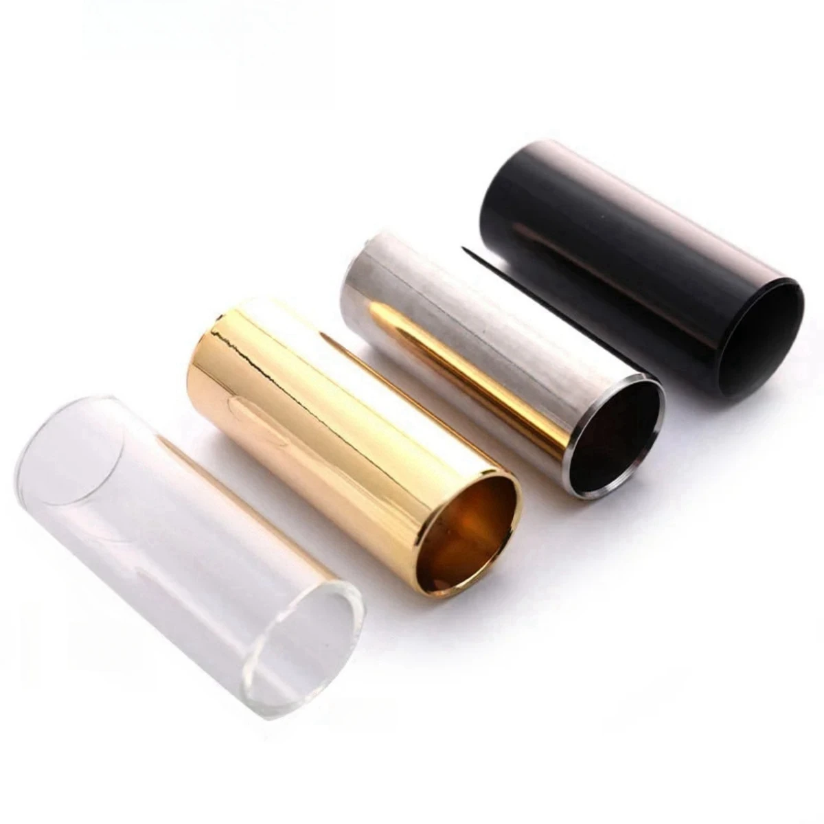 Miwayer Slider 60mm hohe Gitarren Slide Bar Edelstahl Metall/Glas Finger Slides Ukulele Saiten instrumente Gitarren zubehör – Detail 1