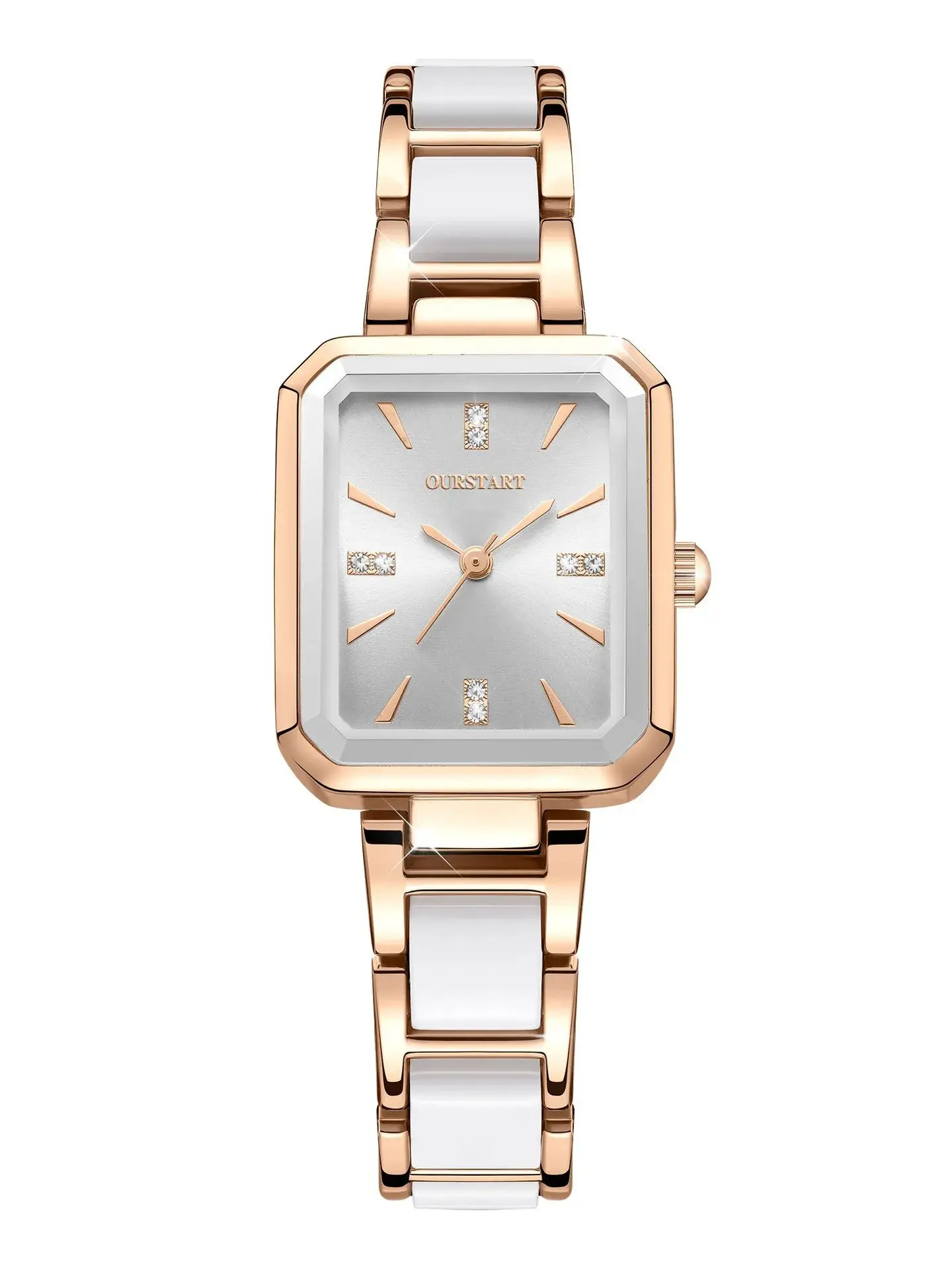 Women's Simple Square Quartz Watch Fashionable Timepiece
