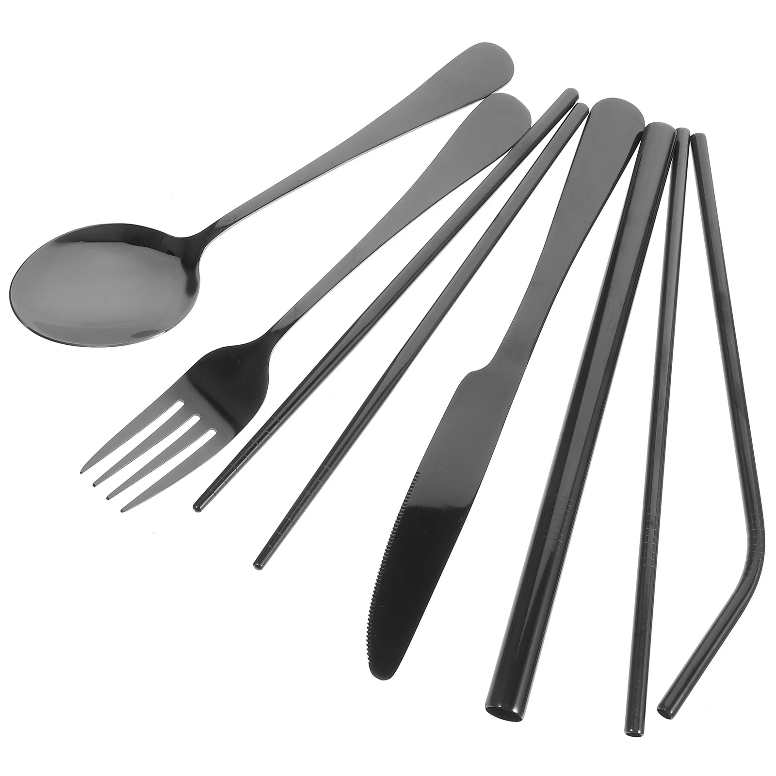 

Western Cutlery Set Utensil Sets Stainless Steel Fork Portable Flatware Spoon Buffet Serving Utensils Spoons