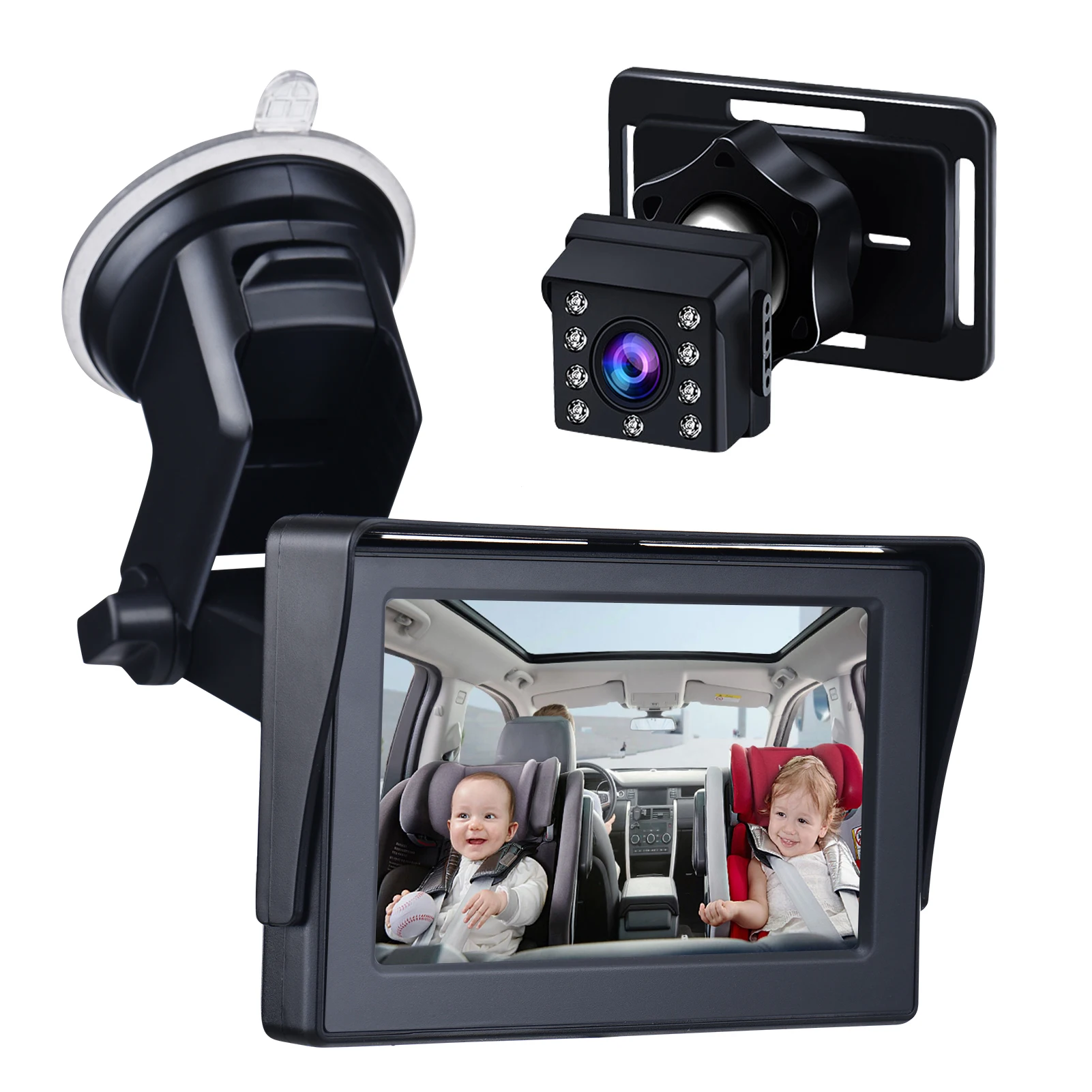 Baby Car Mirror 1080P Baby Car Camera Night Vision Safety Car Seat