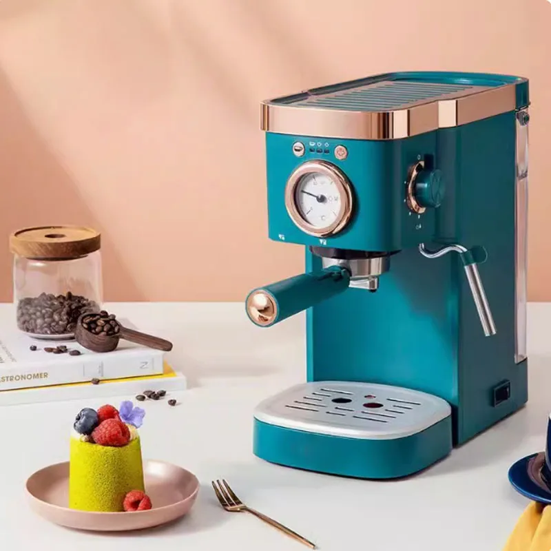 Espresso 20bar Coffee Machine Semi Automatic Cafe Powder Cappuccino Electric Coffee Maker DL-KF5400 220V 1.2L 5