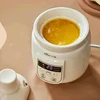 Bear 0.5L Slow Cooker Baby Supplementary Food Maker 220V Mini Bird's Nest Crock Pot White Porcelain 9.5h Reservation Keep Warm 4