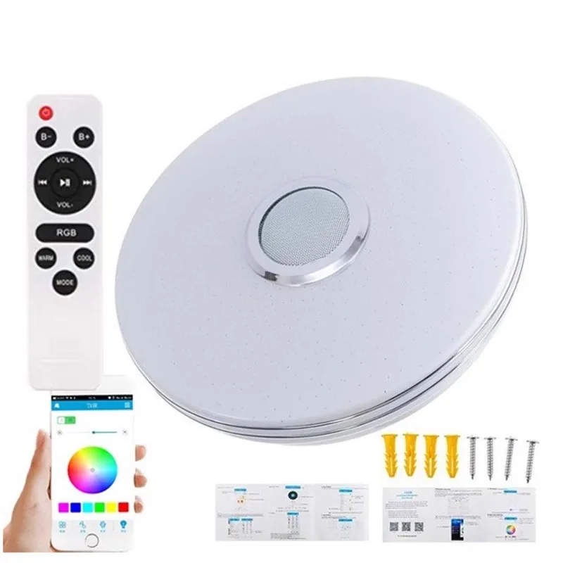 תאורת תקרה מוסיקלית בלוטות' רמקול LED תאורת חדר שינה מעגלית בעלת אור קשת מקור חוצה גבול יצרן מודל חדש