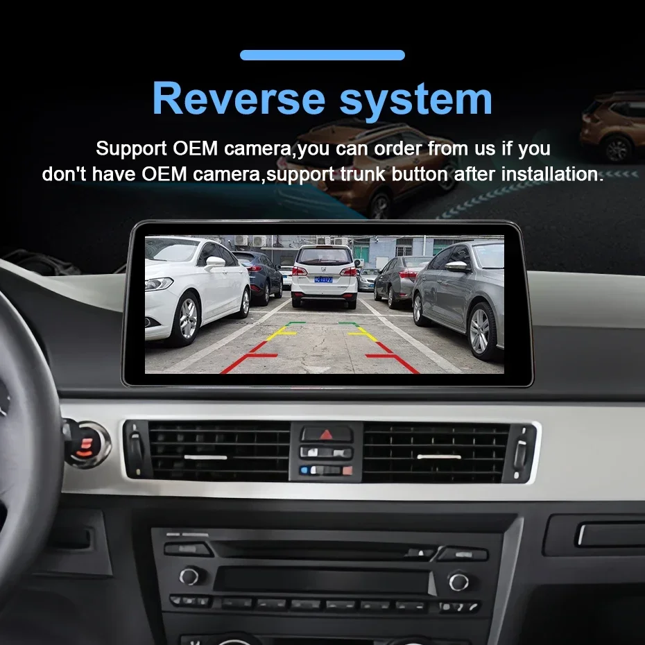 Drahtlose CarPlay Android Auto Auto Radio Display Bildschirm Für BMW 3er E90 E91 E92 E93 M3 2005-2012 Stereo multimedia-player BT – Detail 10