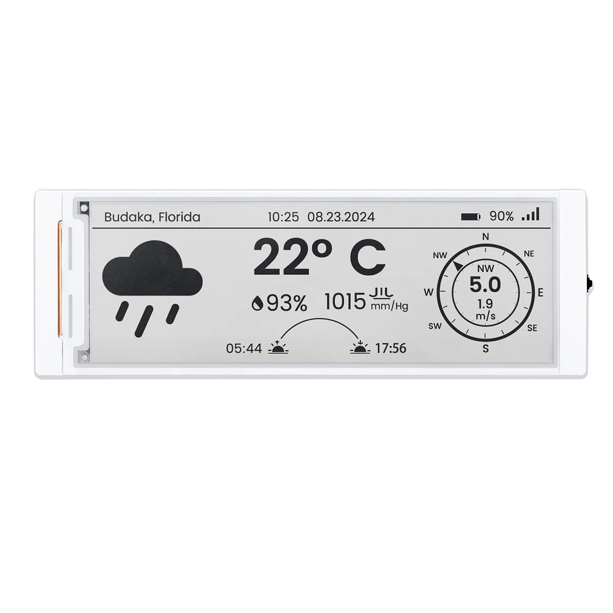 CrowPanel 5.79Inch E-paper E-ink 272*792 ESP32-S3 HMI Display Black/White Driven By SPI Interface Arduino /ESP/MicroPython