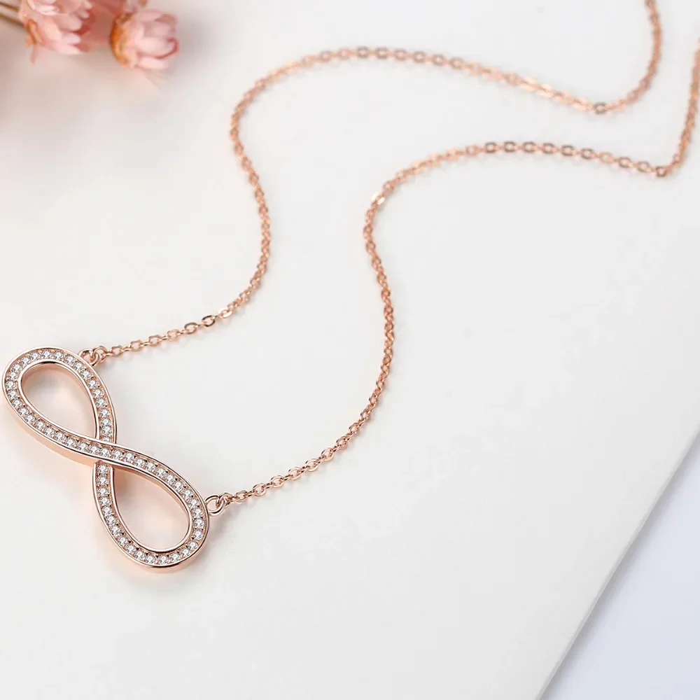 TONGZHE 925 Sterling Silver Jewelry Pendant Necklace CZ Letter Decoration Jewelry Chokers Necklaces For Women Colar Gift Sale