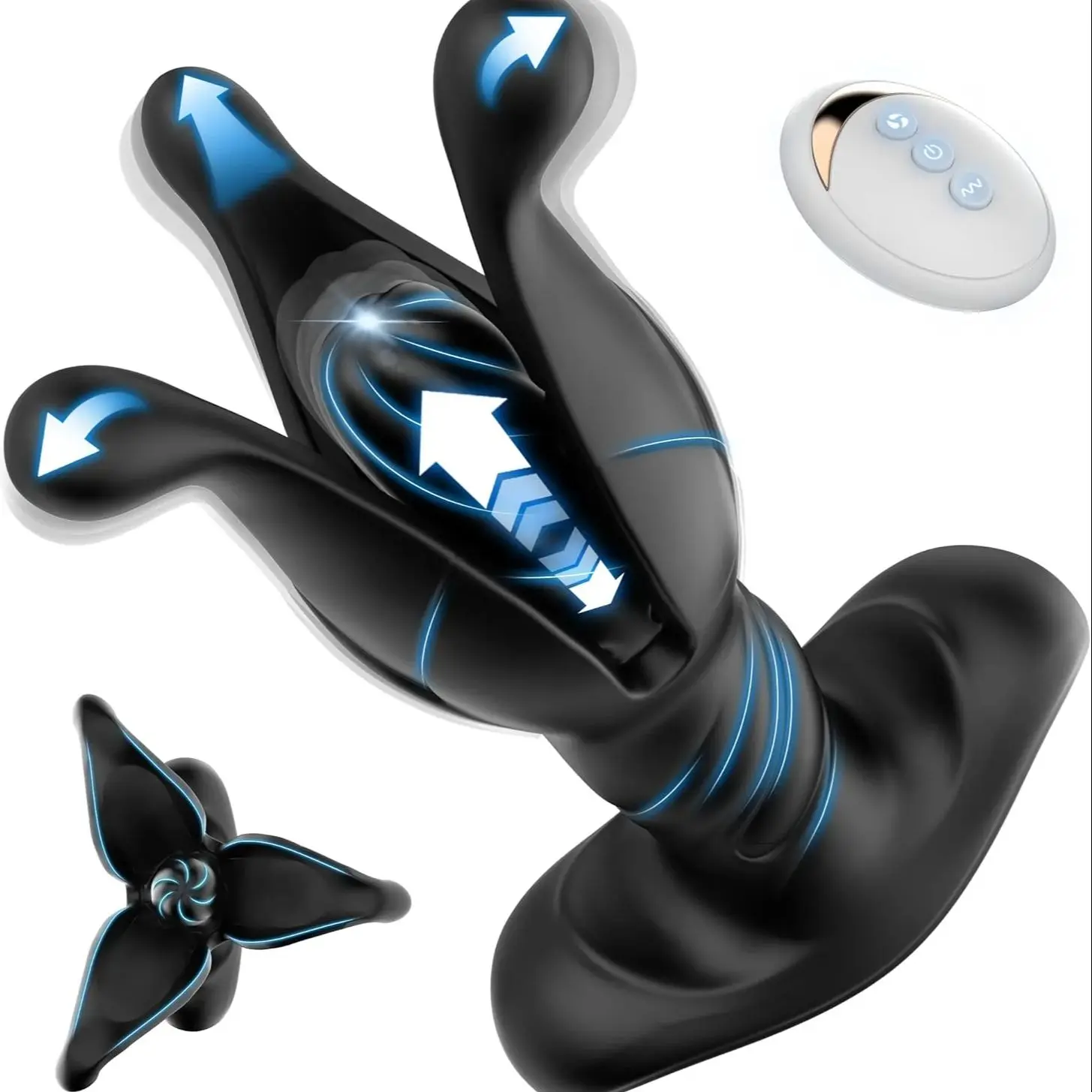 Anal Plug Adult Toys Prostate Massager Anal Toys 9 Tension Shock  Thrusting Vibrating Butt Plug Anal Dildo Sex Toys for men
