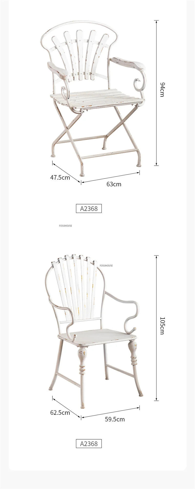Description Picture 4 of itemNordic Retro Coffee Table Cafe Outdoor Garden Table and Chair Combination Balcony Leisure Small Round Table Patio Furniture Z