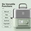 BUYDEEM G67US-A503 Electric Food Steamer for Cooking, 2 Tire Stainless Steel Steamer with Manual Mode, 1500W, 14 Quart, Green 3