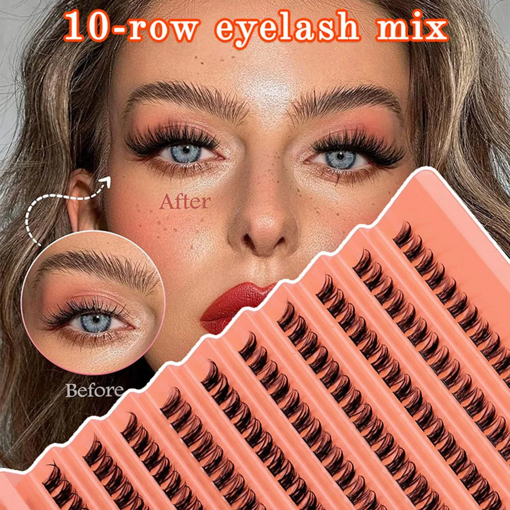 WomenSingleClusterFakeEyelashesMixSizeDCurVolumeFalse