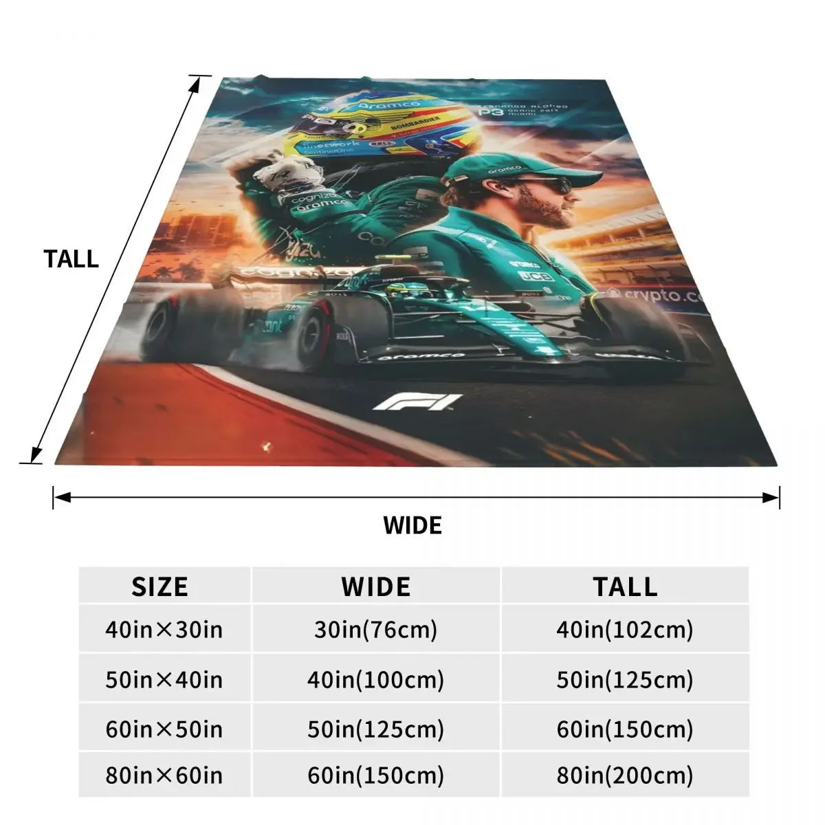 Fernando Alonso Throw Blanket Fleece Bedding Throw Blankets Cozy Lightweight for Couch Bedding Throws 5
