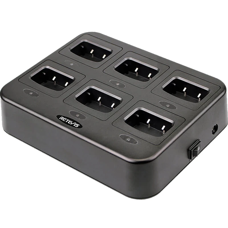 Retevis RTC777 Six-Way Charger Multiple Safety Protection For Baofeng 888S BF-888S Retevis H777/H777 Plus Walkie Talkie Chargers