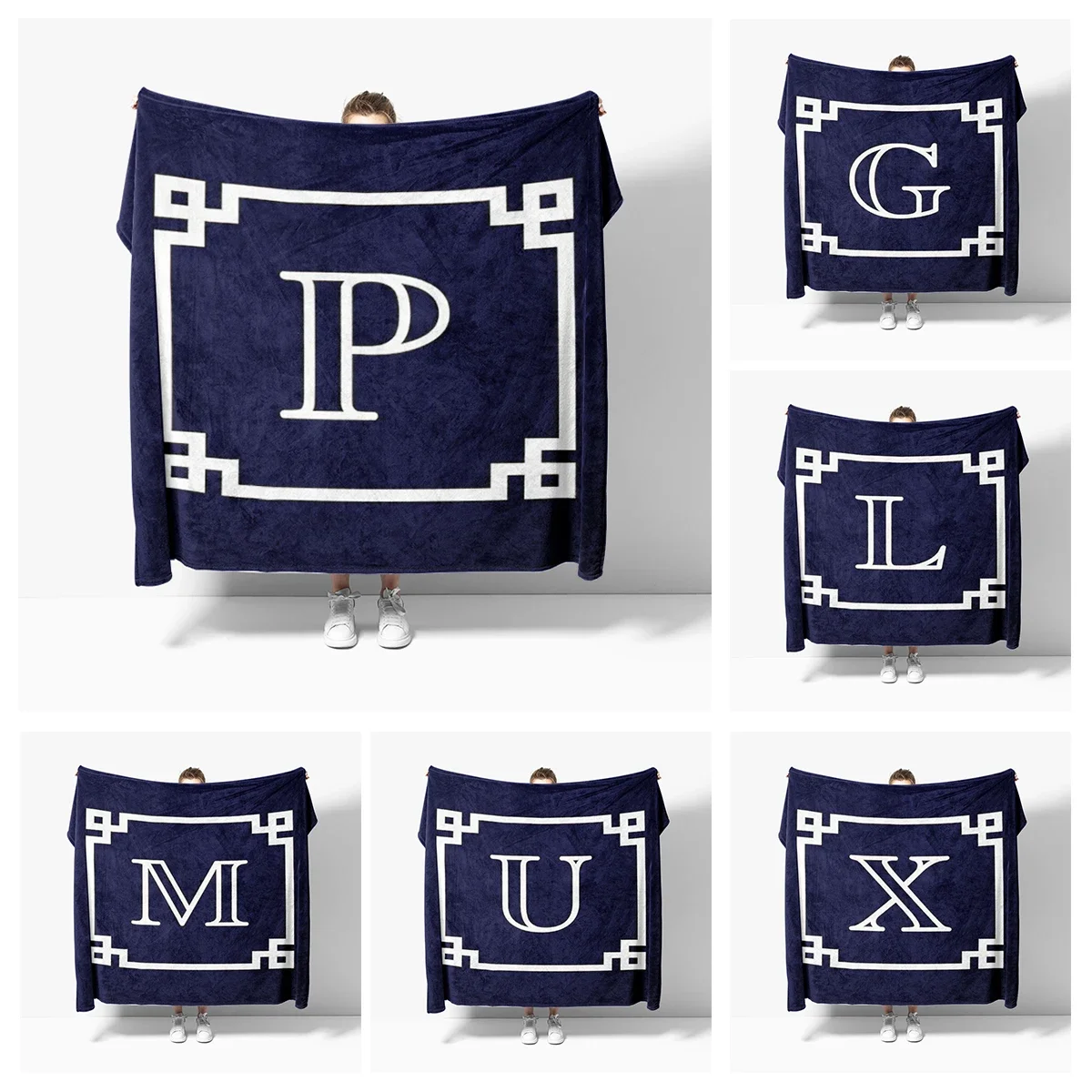 

Home decoration Letter wreath plush Sofa blanket anime Bedspread on the bed anime fluffy soft blankets thick blanket for winter