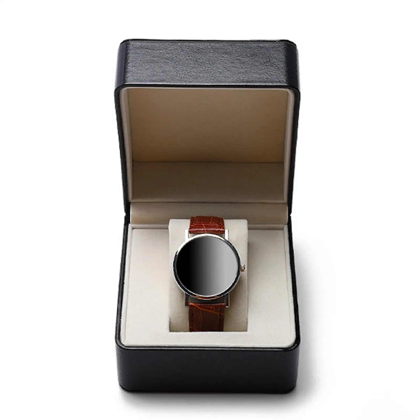 PU Leather Watch Box Protective Organizer Jewelry Men Holder Display Case Velvet Lining Vintage Portable Gifts Wrist Storage Box