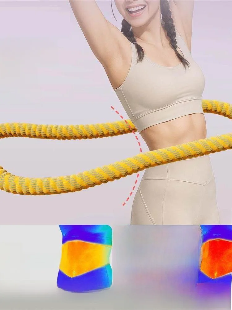 시원한 느낌의 부드러운 훌라후프, 5파운드 무게, 남녀공용 허리 슬리밍, 편안하고 가벼운 피트니스 복부 트리머