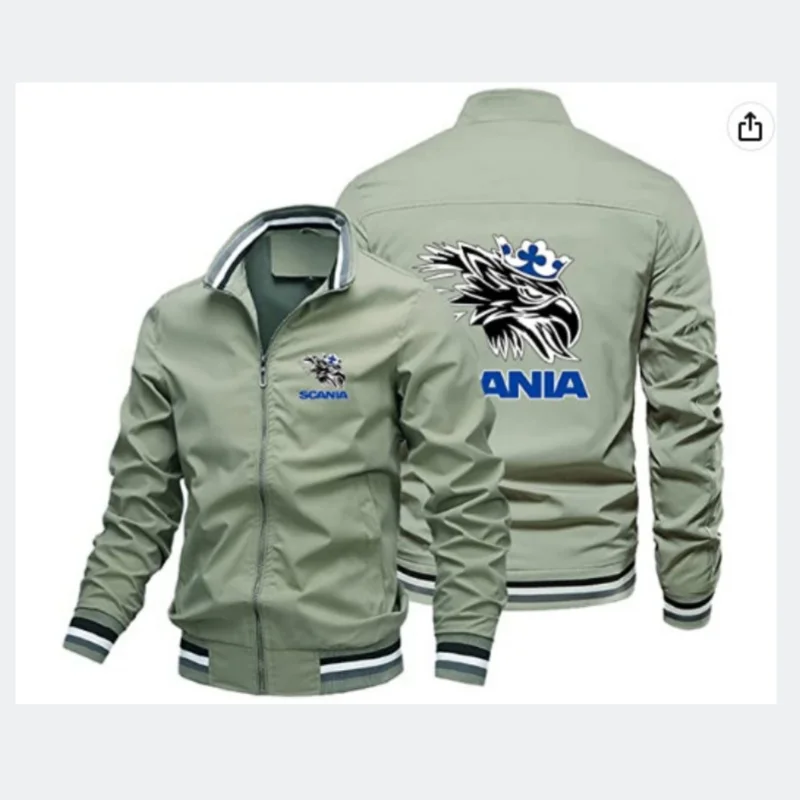 2024 autumn new men's zippered jacket, outdoor sportswear, pocket cardigan, casual, motorcycle riding jacket.