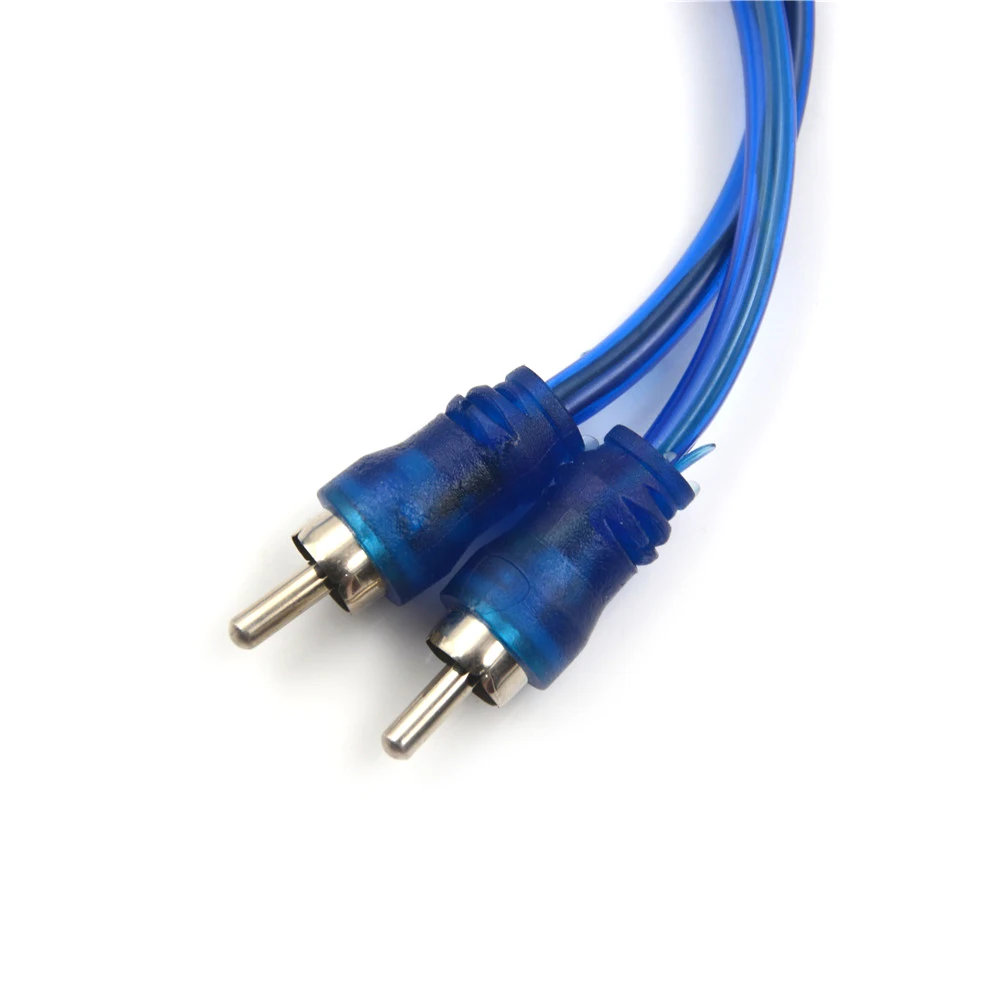 1 RCA Female To 2 Male Splitter Stereo Audio Y Adapter Cable Wire Connector