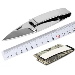 Outdoor Multifunctional EDC Knife Tool Portable Wallet Note Clip Camping Tools Money Clip Tactical Clip for Sports Funny Fine