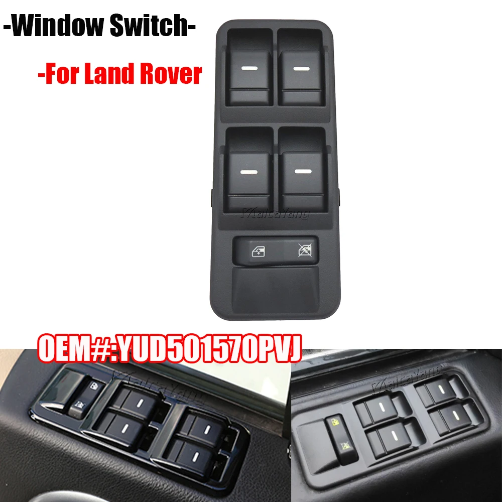 

Электрический переключатель управления окном для Land Rover LR3 2005-2009 Range Rover Sport 2006-2007 YUD501110PVJ YUD501570PVJ