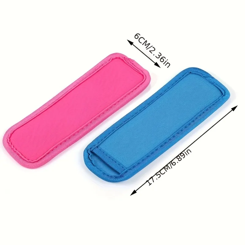 A Set of 3/6 Reusable popsicle bags lead-free fabric popsicle sleeve refrigerator set