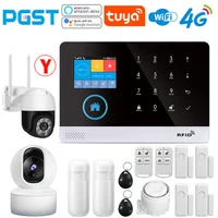 PGST-103 4G Home WiFi Intelligent Alarm System, Home Wireless Security Device, Controlled by Smart Life Application, tuya，Workin 1