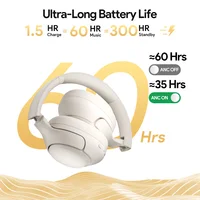 QCY H3 ANC Wireless Headphones Bluetooth 5.4 Hi-Res Audio Over Ear Headset 43dB Hybrid Active Noise Cancellation Earphones 60H - Image 6