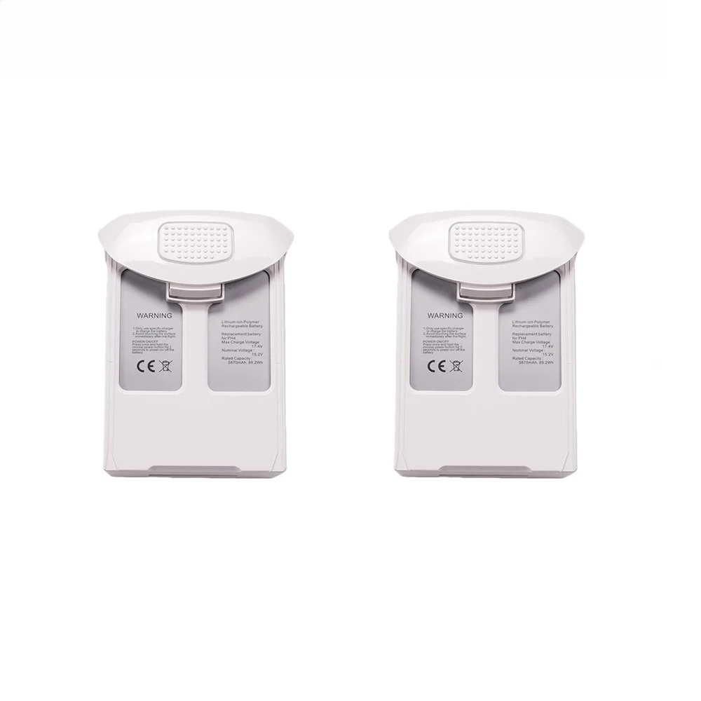 Batterie intelligente 5870mAh 15.2V pour Phantom 4/4 Pro V2.0 – Autonomie 28 min, face arrière et étiquette