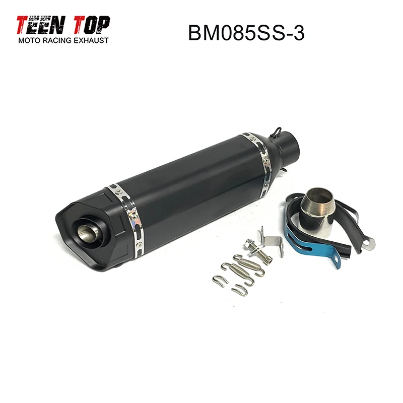 51mm Escape Moto Tube Motorcycle Exhaust Muffler with Db Killer AK 370mm Moto Bike Muffler Stainless Steel Motorcycle Muffler - Image 3