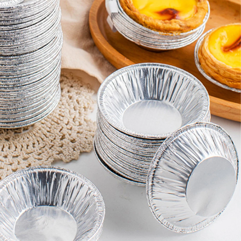 

Baking cake mold kitchen steamed egg aluminum foil plate disposable material plate pastry room egg tart pudding baking tray cup