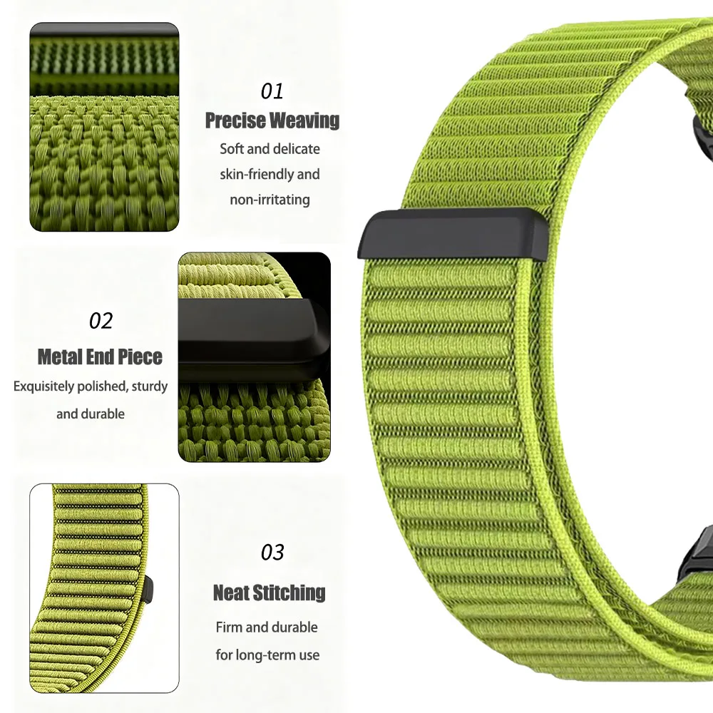 Enhanced Sport Nylon Watch Band - QuickFit 22mm 26mm Strap Bracelet