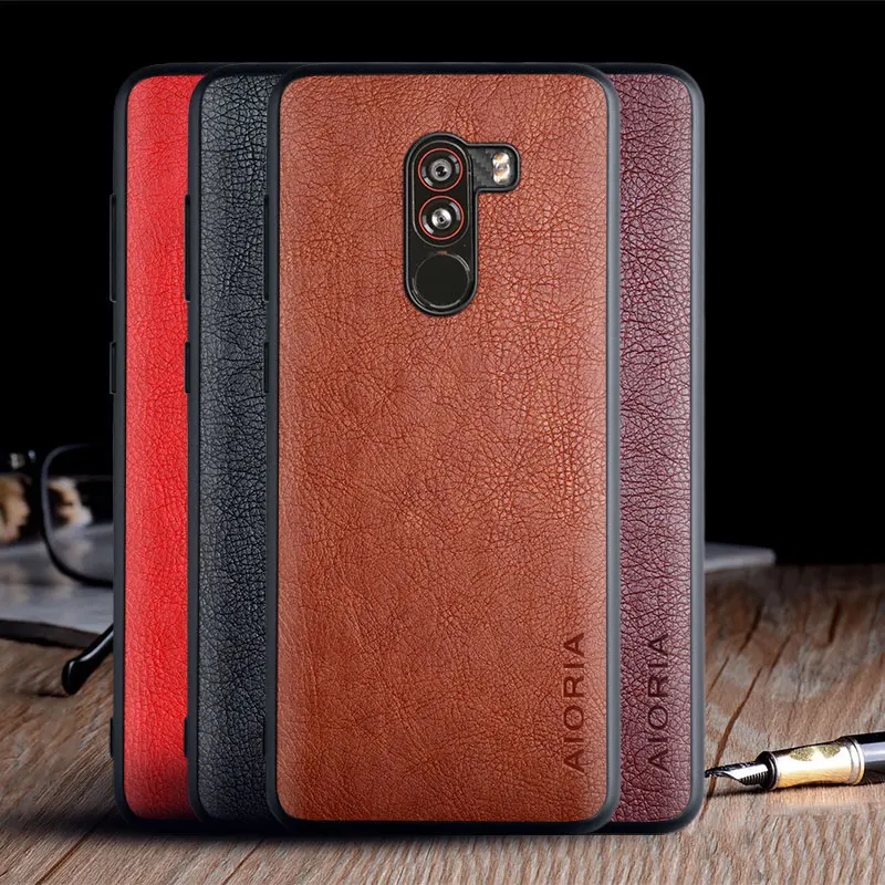 Vintage Leather Skin Luxury Case with TPU Soft Hard Cover