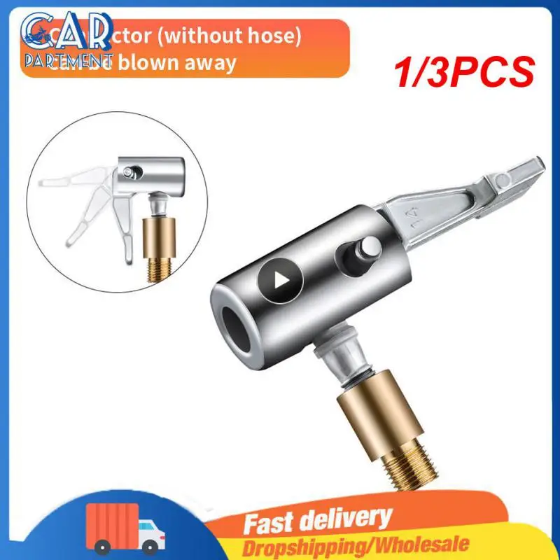 

1/3PCS Tire Nozzle For Car Pump Tip Tyre Valve Tire Inflation Valve Connector Clip-on Adapter Accessories Clip Type Nozzle