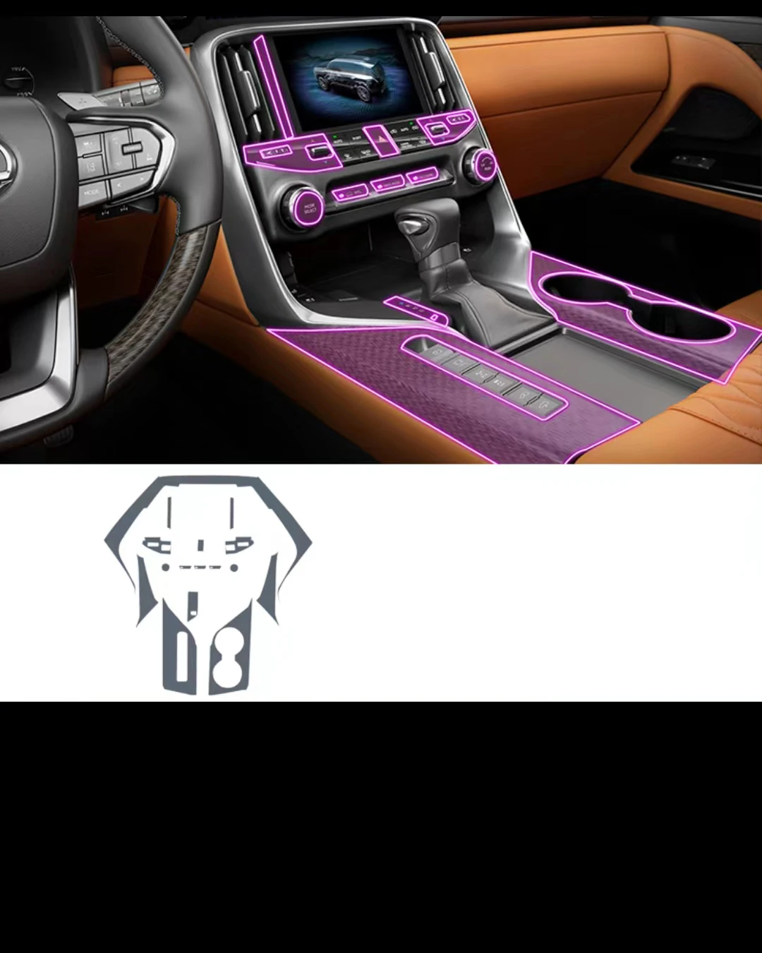  LX 600 LX600 2022 2023 ڵ GPS ̼ ȭ TPU ȣ ʸ, ũġ  ʸ ׼