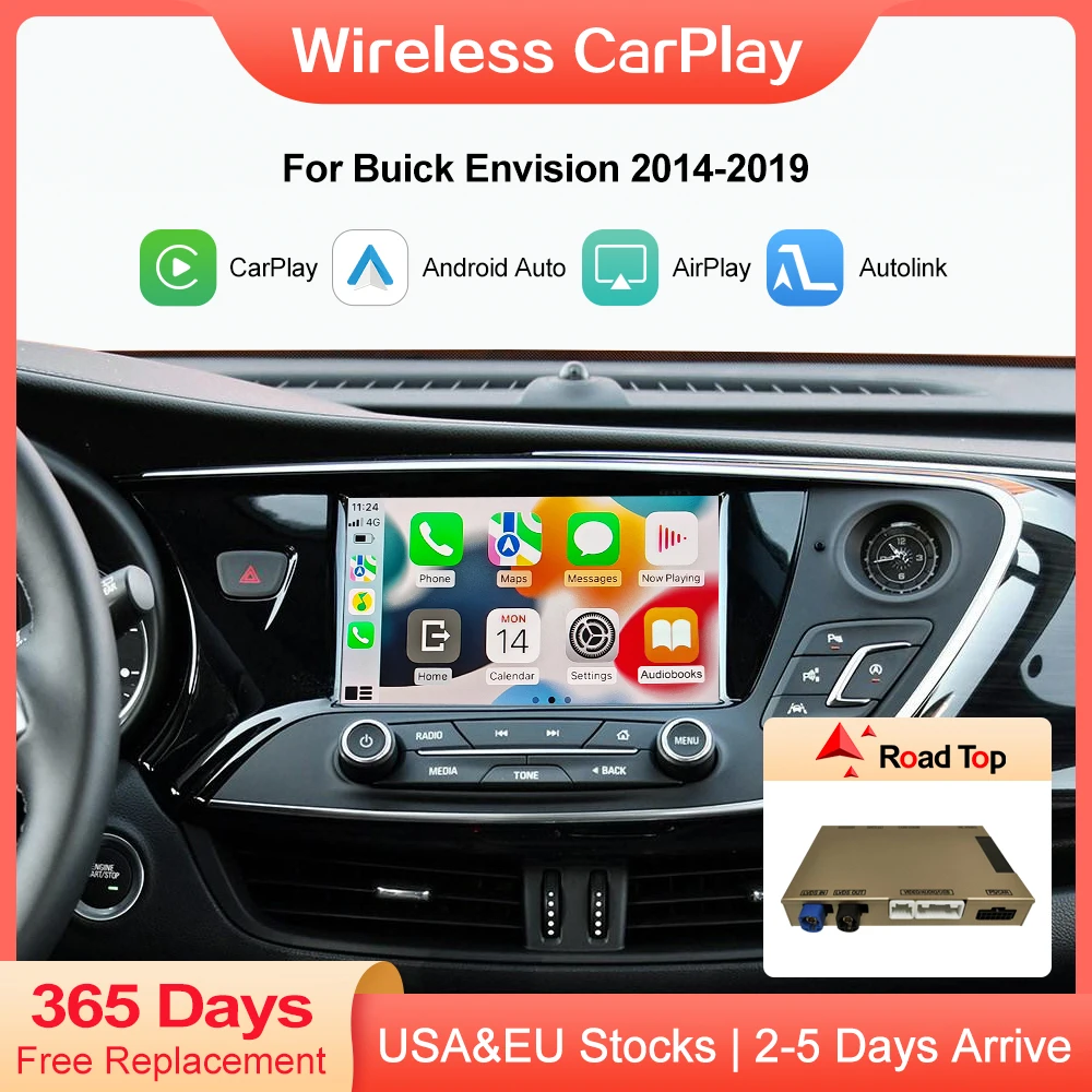 

Wireless CarPlay for Buick ENVISION 2014-2019 LaCrosse Verano Android Auto Mirror Link AirPlay Car Play Functions accessory inte