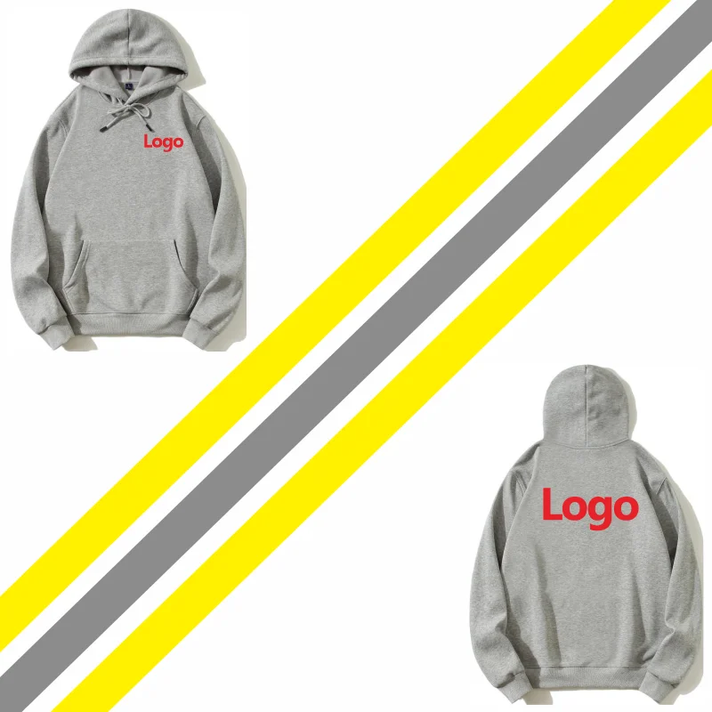 10 Color Men and Women Printed Embroidery Cotton Hoodie Fleece Sweater Shirt
