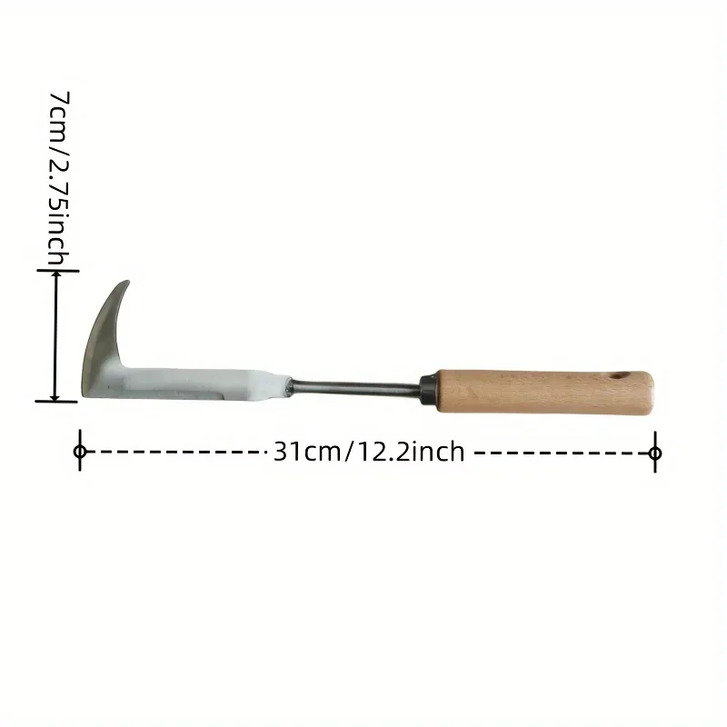 Manual Weeder Road Crack Weeder Crack Weeder Tool Hook Root Lifter Puller L Shape Gardening Weeder Sickle Mower 6
