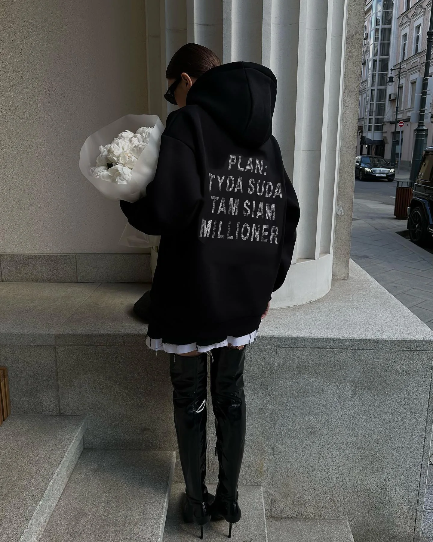 CGC Casual Oversized y2k Hoodie Women Korean Fashion Letter Print Sweatshirts Long Sleeve Pullover Aesthetic Clothing Streetwear