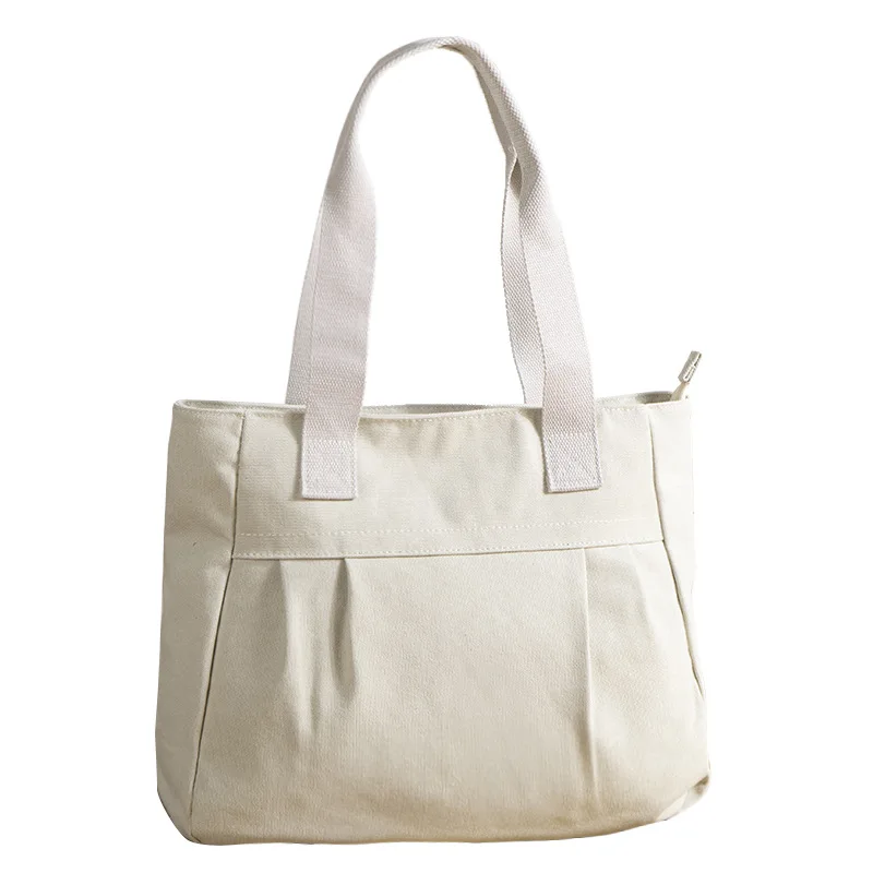 Women's Canvas Bag Casual Large Capacity Shoulder Bags for Female Simple Designer Travel Shopping Bag Ladies Handbag Women Totes