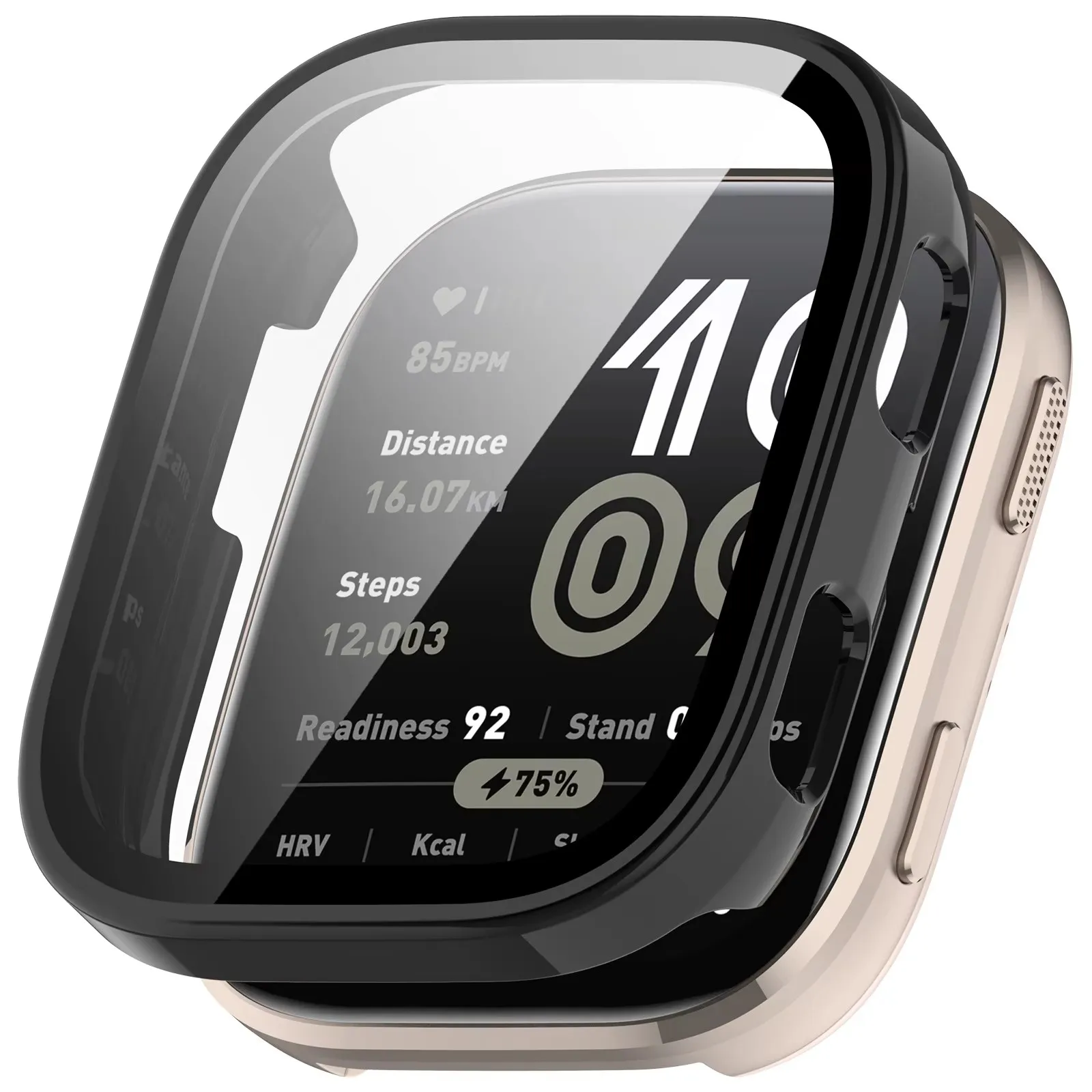 Premium Anti-Scratch Tempered Glass Watch Case with Bumper for Smartwatch Protection