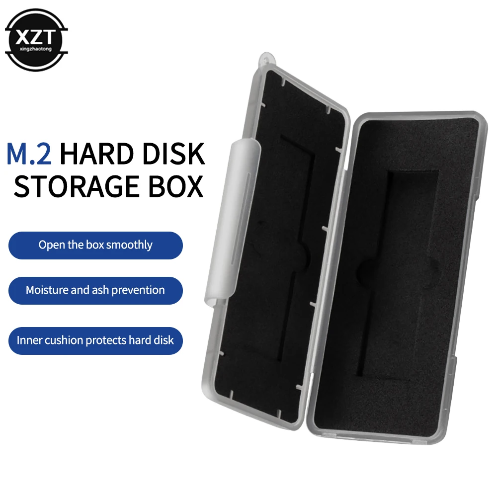 Waterproof M2 2280 SSD Plastic Case Anti-static Storage Box Memory Holder Protection for 2 x M.2 NVME 2280 Solid State Drive hard disk case,m2 ssd enclosure,memory card storage case