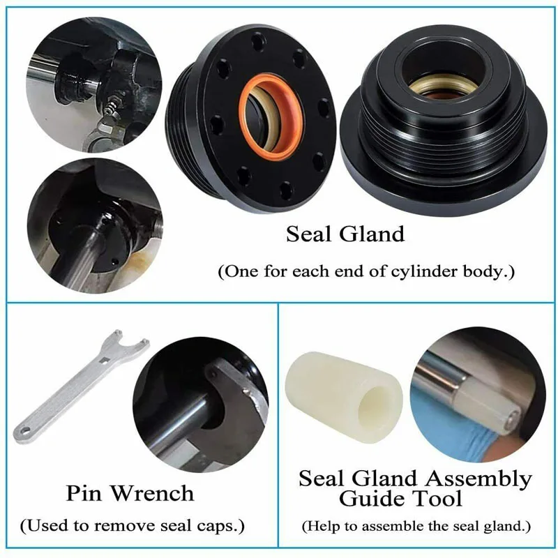 Nony Marine Tool Bleed Kit, Hydraulic Steering Support Bracket Puller & HS5157 Cylinder Seal Kit Fit For Seastar Etc