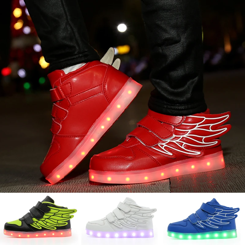 oplichter chef mooi Kinderen Gloeiende Sneakers Kid Lichtgevende Sneakers Voor Jongens Meisjes  Led Sneakers Met Lichtgevende Zool Verlichte Schoenen Gratis Verzending  2022| | - AliExpress