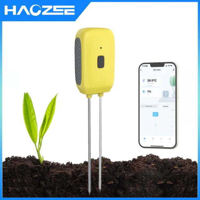Tuya Smart Bluetooth Soil Tester Temperature and Humidity Meter Waterproof Thermohygrometer Garden Automation Irrigation Detecto