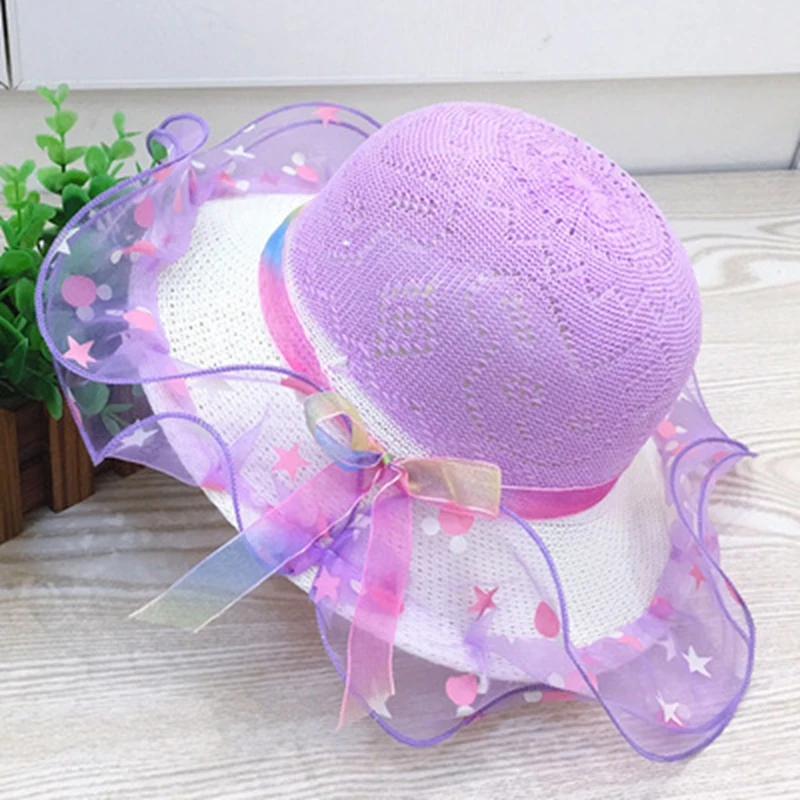 Children Straw Hat Girls Summer Flower Hat Outdoor Beach Cap Kids Baby Photography Birthdays Party Travel Sunscreen Sun Gift straw hat