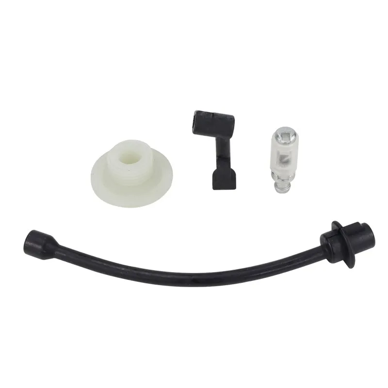 Kit de tubo e bico de óleo para motosserra, 5 peças, mangueira de filtro, 4500 5200 45cc 52cc 58cc gasolina